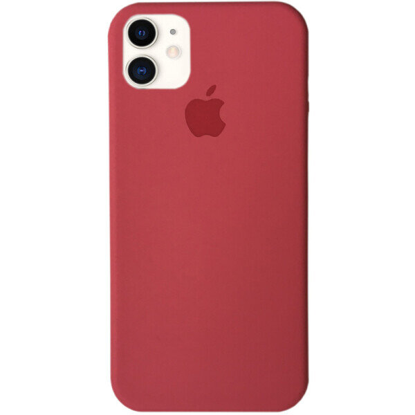 Чехол для iPhone 11 Silicone бордовый