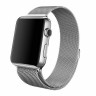 Ремешок для Apple Watch 42/44mm миланская петля серебристый