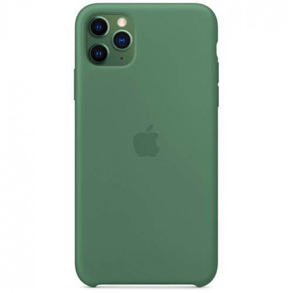 Чехол для iPhone 11 Pro Max Silicone закрытый низ Мятно-Зеленый 