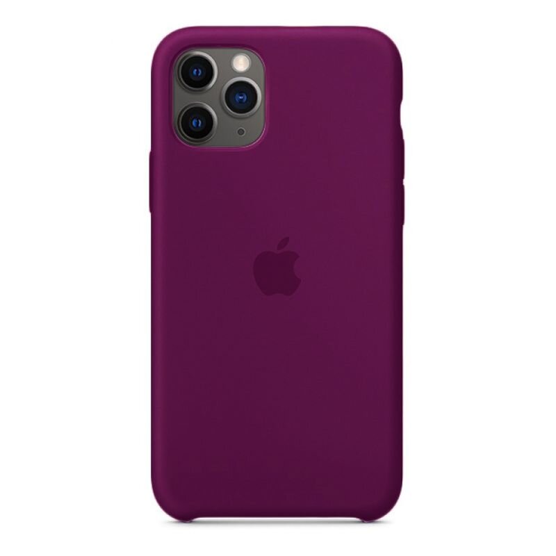 Чехол для iPhone 11 Pro Silicone закрытый низ Фиолетовый 