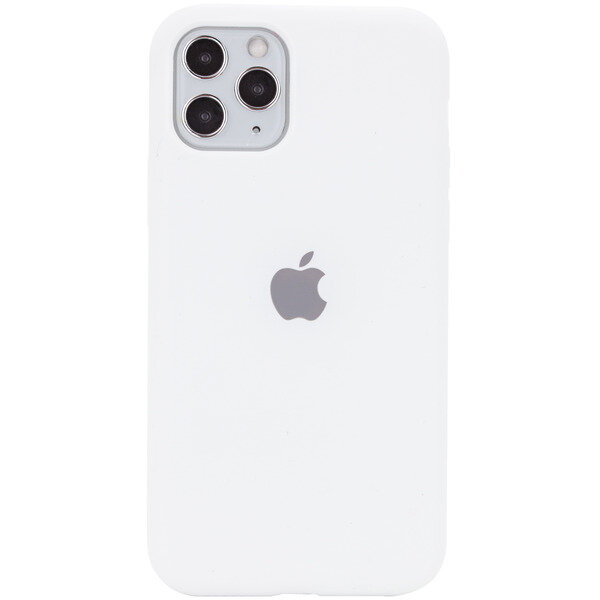 Чехол для iPhone 11 Pro Silicone закрытый низ Белый 